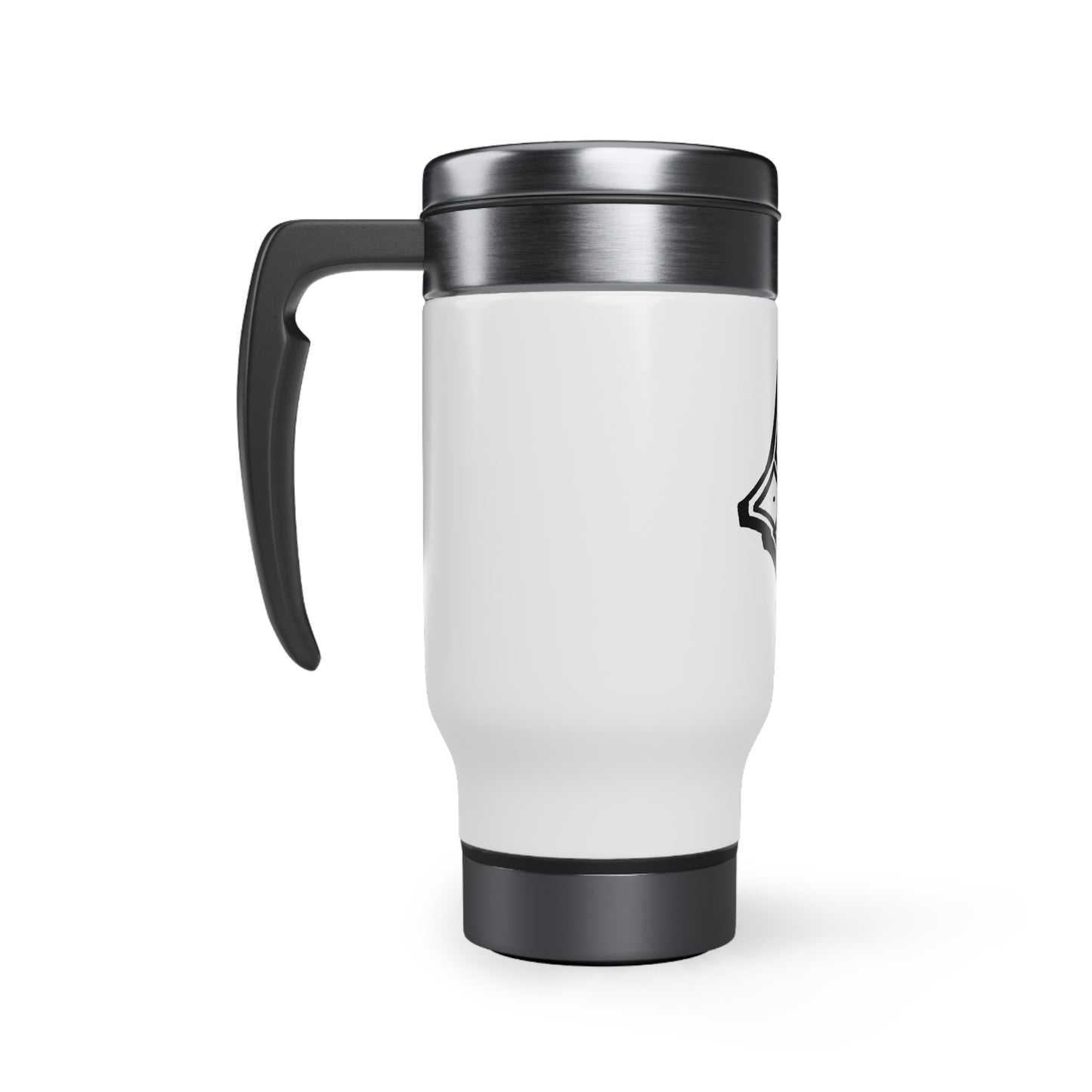 OutSpoken Stainless Steel Travel Mug with Handle, 14oz