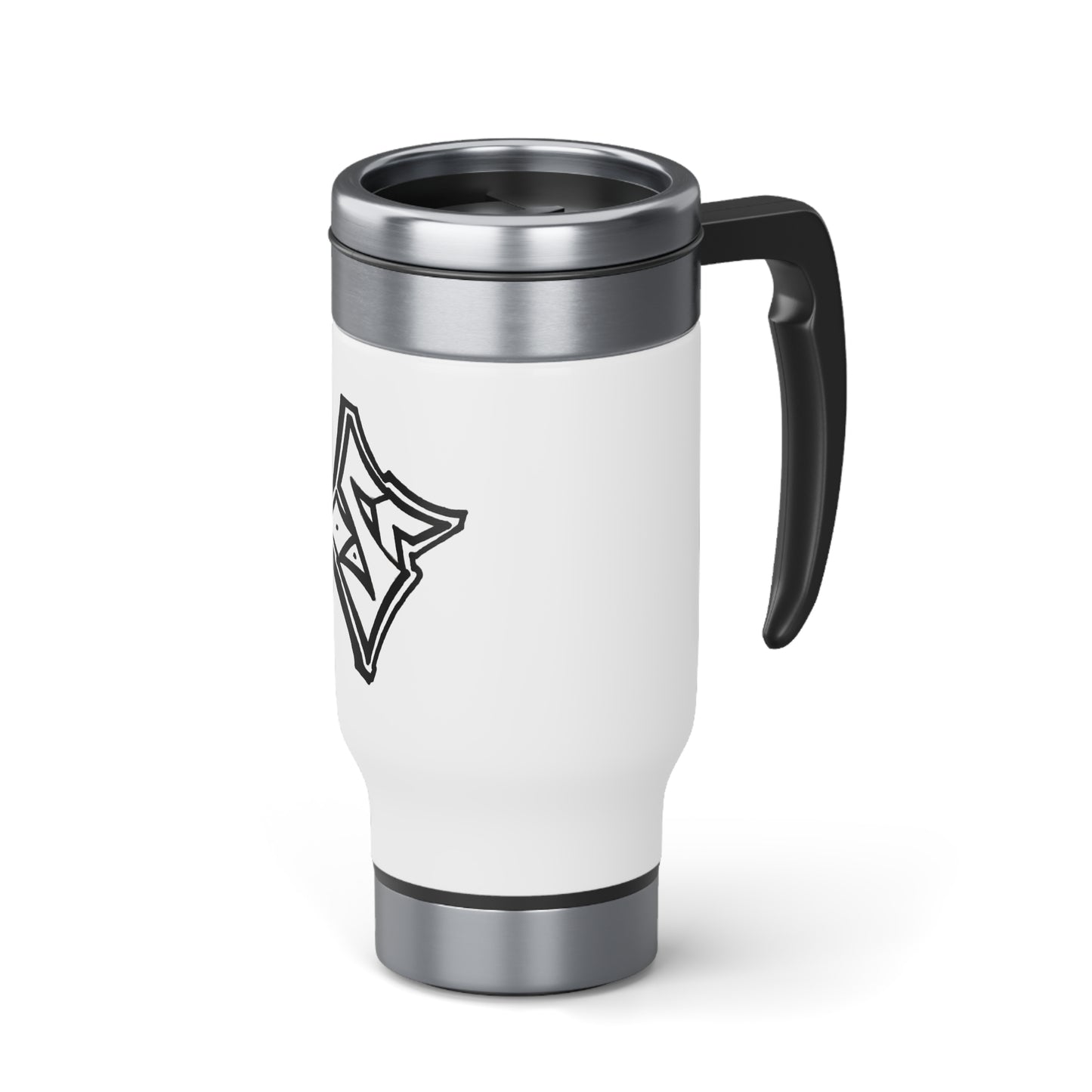 OutSpoken Stainless Steel Travel Mug with Handle, 14oz